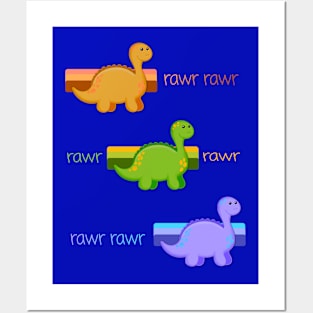 Rawr Dinosaurs Posters and Art